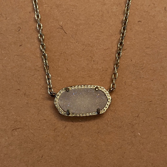 Kendra Scott Gold Necklace with Silver Pendant - Picture 3 of 5